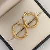 Candonga Entorchada Oro amarillo 18k 1,85 Gr / 2,1 Cm