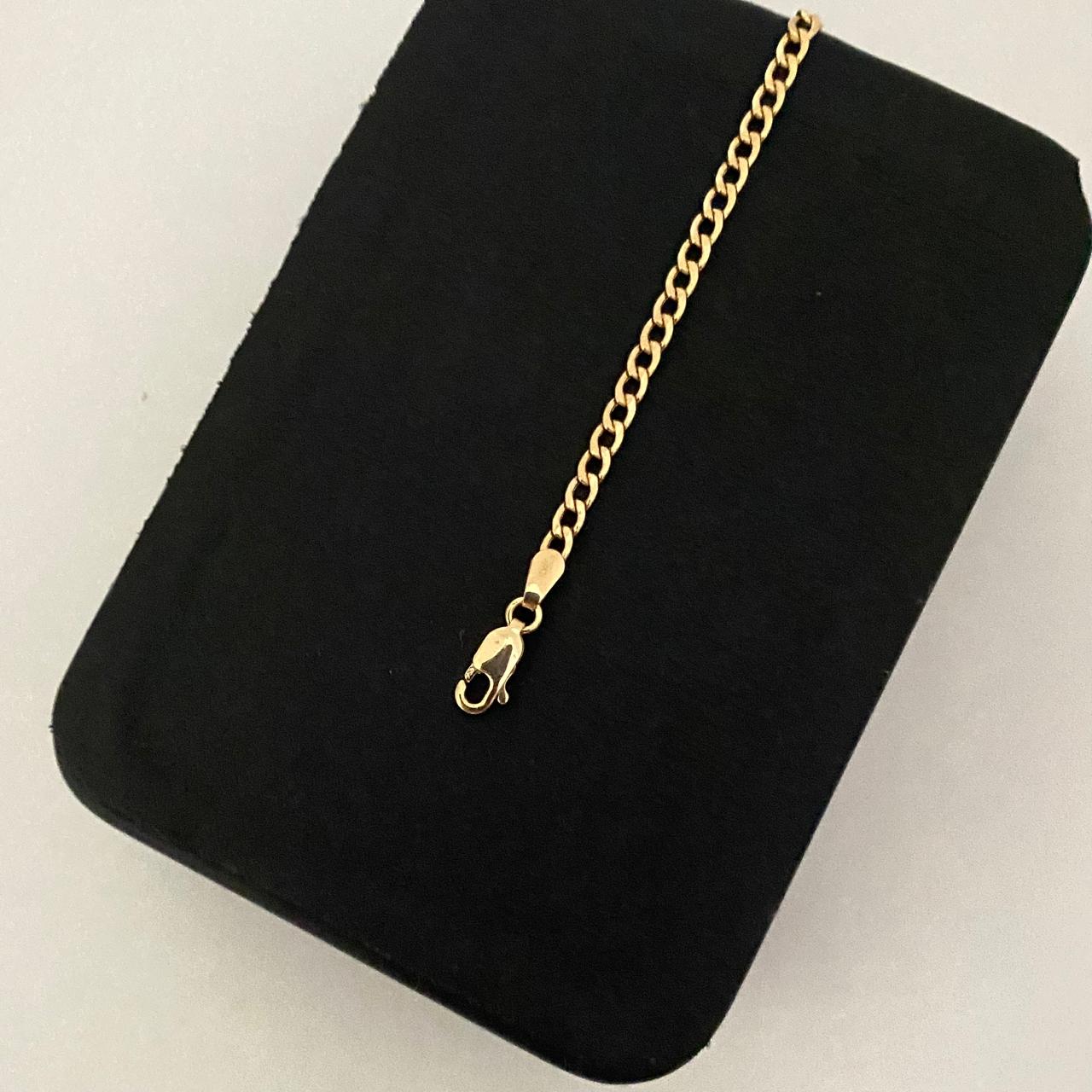 Pulso It cubano Oro amarillo 18k +1 / 2,45 Gr / 3,0 mm / 19,5 Cm