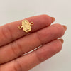 Herraje Virgen de Guadalupe Silueta Oro amarillo 18k 0,55 Gr / 1,5 Cm