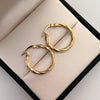 Candonga Entorchada Oro amarillo 18k 2,35 Gr / 2,3 Cm