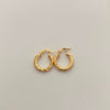 Candonga Entorchada Oro amarillo 18k 1,3 Gr / 1,7 Cm