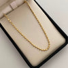 Cadena Militar Media Luna Oro amarillo 18k 13,30 Gr / 2,5 mm / 60 Cm Broche 0,30