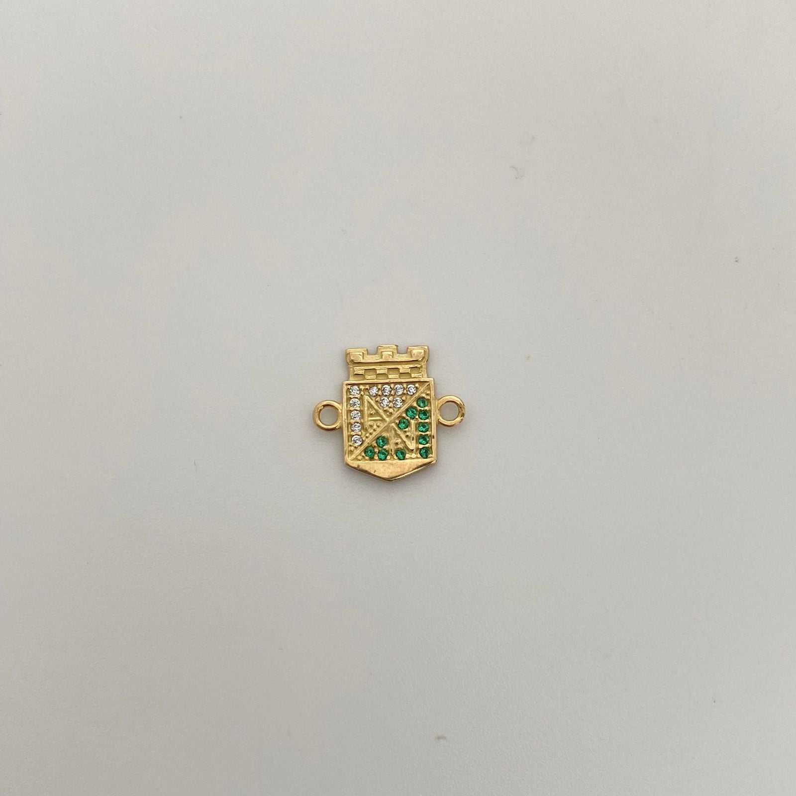 Herraje Atletico Nacional Casting Oro amarillo 18k 1,3 Gr / 1,5 Cm