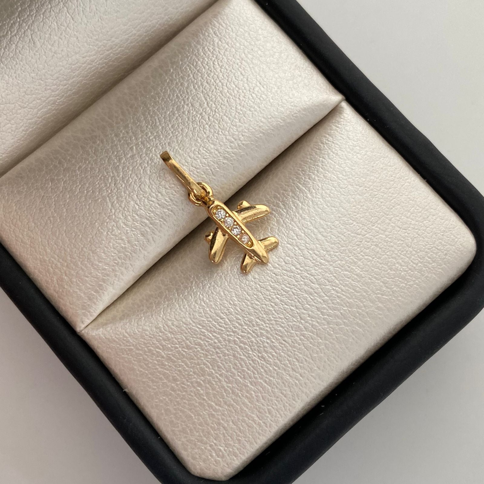 Dije Avion Casting Oro amarillo 18k 0,9 Gr / 9,4 mm / 1,9 Cm