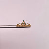 Anillo 15 Tiara Casting verde Oro amarillo 18k / Talla 7 / 1,65 Gr