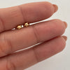 Topos topos mini estrella lisa  Oro amarillo 18k 0,4 Gr / 4,8 mm