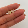 Topos Corazon Casting Rosa Oro amarillo 18k 1,4 Gr / 7,7 mm