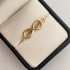 Herraje infinito  Oro amarillo 18k 0,95 Gr / 2,7 Cm
