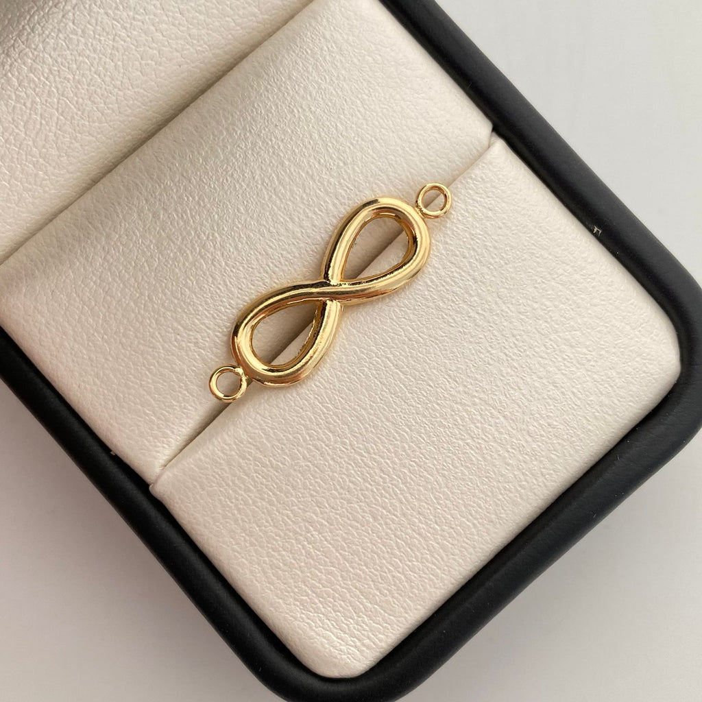 Herraje infinito  Oro amarillo 18k 0,95 Gr / 2,7 Cm