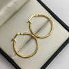 Candonga delgada entorchada Oro amarillo 18k 1,65 Gr / 3 Cm