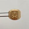 Anillo Troquel Ancla Oro amarillo 18k / Talla 11 / 3,9 Gr / 4,8 mm