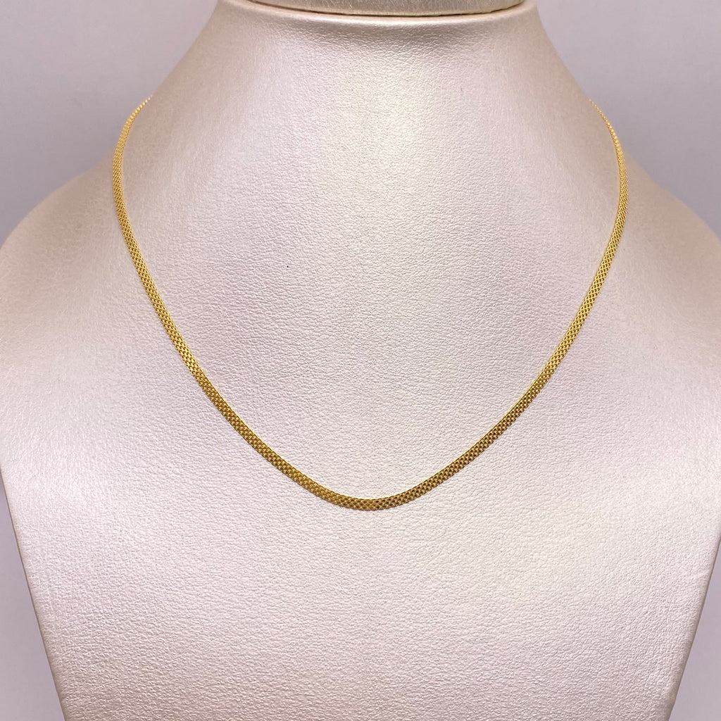 Cadena It China espejo Oro amarillo 18k +1 / 3,3 Gr / 2 mm / 50 Cm