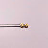 Topos Grano de cafe Oro amarillo 18k 0,5 Gr / 5 mm