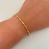 Pulso Rustica Oro amarillo 18k 2,40 Gr / 7,8 mm / 20,2 Cm Broche 0,30