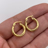 Candonga Entorchada Oro amarillo 18k 1,46 Gr / 1,7 Cm