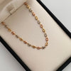 Cadena Gc Diamantado Tres oros 18k 7,00 Gr / 3,5 mm / 52 Cm Broche 0,30