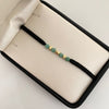 Pulsera tejida con bolas y cilindros diamantados  Oro amarillo 18k 0,3 Gr