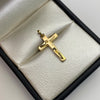 Dije Cruz cristo Oro amarillo 18k 1,6 Gr / 13,5 mm / 2,3 Cm