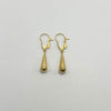 Candonga Lagrima Oro amarillo 18k 0,7 Gr / 3 Cm