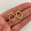 Candonga Entorchada Oro amarillo 18k 1,65 Gr / 2 Cm