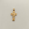 Dije It cruz circones blancos Oro amarillo 18k +4 / 3,25 Gr / 41,1 Cm