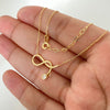 Cadena It aro seguido dije infinito Oro amarillo 18k +4 / 2,25 Gr / 1,0 mm / 45 Cm