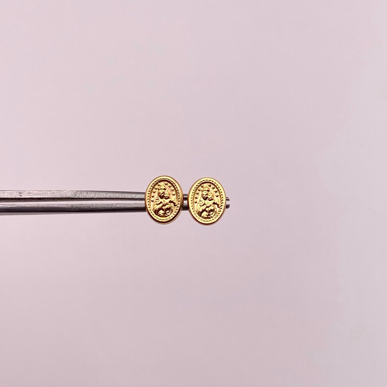 Topos Virgen del Carmen Oro amarillo 18k 0,7 Gr / 6,4 mm