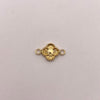 Herraje trebol diamantado Oro amarillo 18k 0,4 Gr / 1,3 Cm