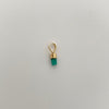 Dije Canutillo de Esmeralda Oro amarillo 18k 0,15 Gr / 2,2 mm / 1,1 Cm