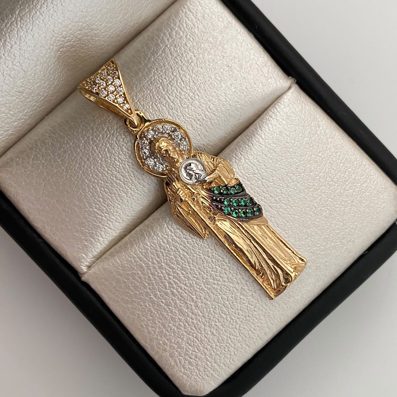 Dije San Judas Silueta Casting Oro amarillo 18k 4,05 Gr / 11,6 mm / 4 Cm