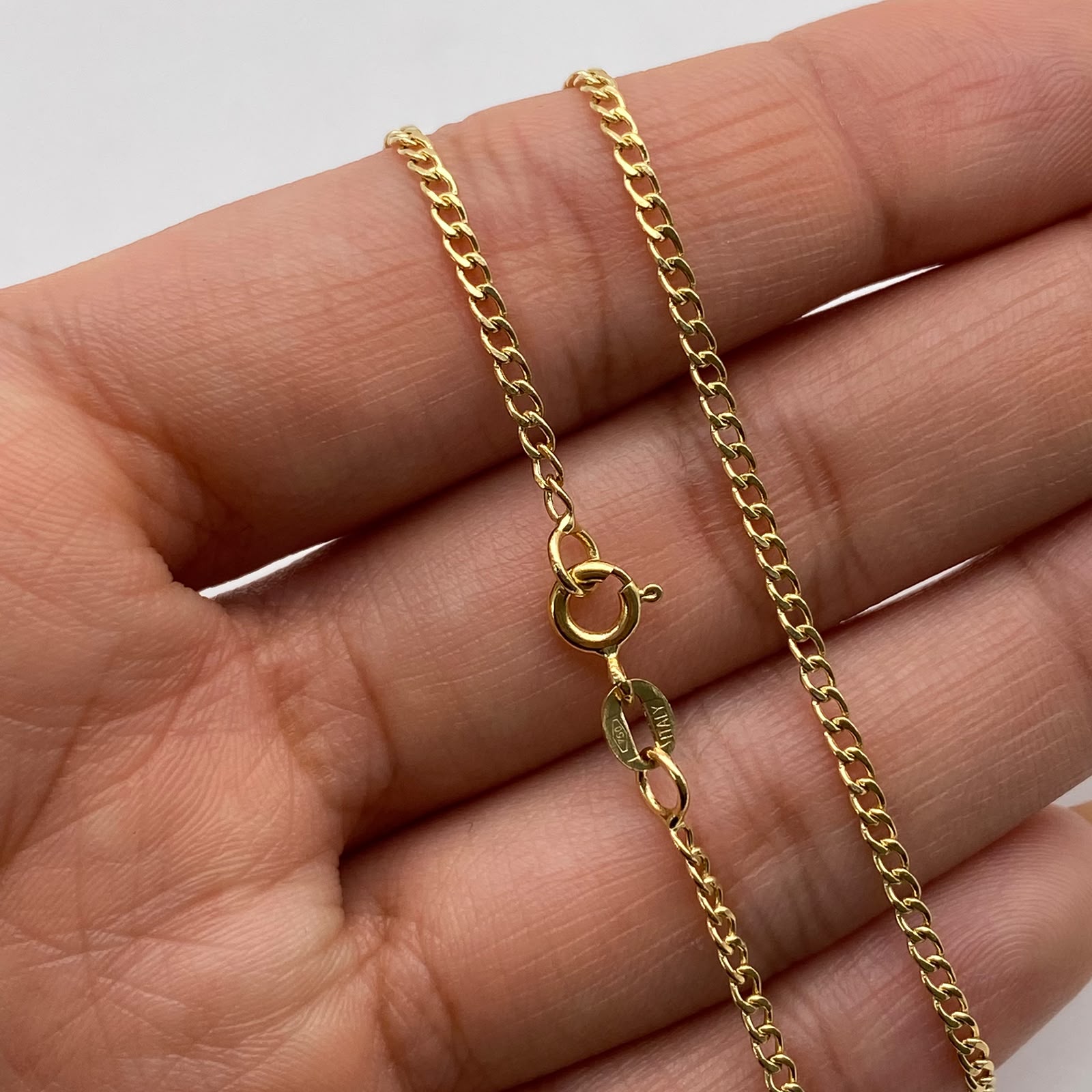 Cadena It Mini cubana Oro amarillo 18k 2,75 Gr / 1,7 mm / 60 Cm