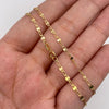 Cadena It Flor espejo Oro amarillo 18k +1 / 2,11 Gr / 2,3 mm / 50 Cm