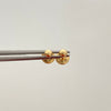 Topos media bola lisa 3mm  Oro amarillo 18k 0,4 Gr
