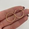 Candongas imperdibles Oro amarillo 18k 1,0 Gr / 2 Cm