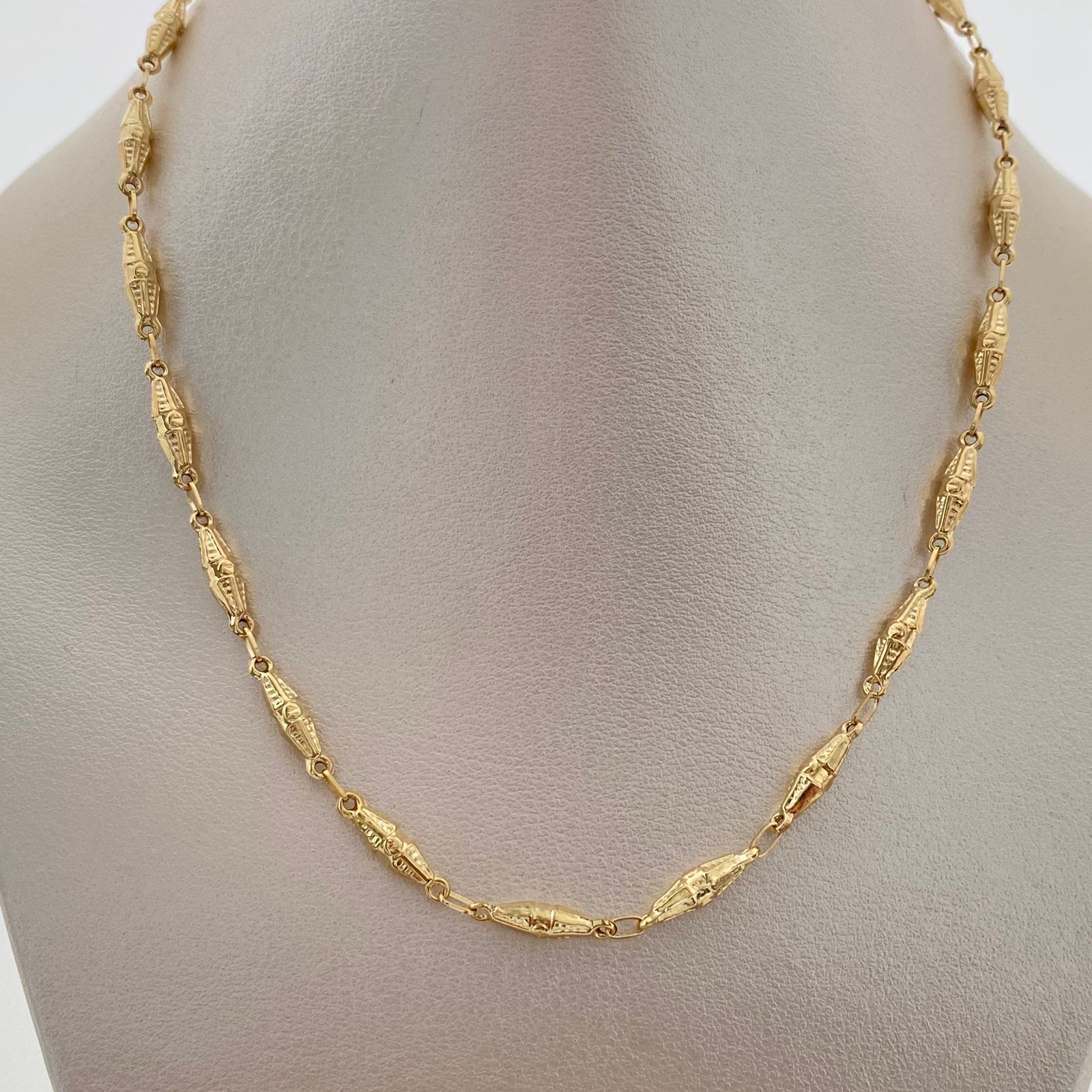 Cadena Rustica Dubai Oro amarillo 18k +1 / 7,85 Gr / 3,8 mm / 60 Cm Broche 0,60
