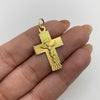 Dije It Cruz diamantada cristo Oro amarillo 18k +4 / 1,8 Gr / 17,9 mm / 3,2 Cm