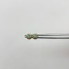 Topos Tres circones azules Oro amarillo 18k 0,55 Gr / 4,0 mm