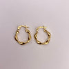 Candonga entorchada Oro amarillo 18k 1,21 Gr / 1,6 Cm
