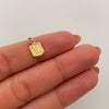 Dije Placa L  Oro amarillo 18k 0,35 Gr / 6,9 mm / 1,5 Cm
