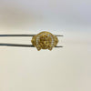 Anillo Rostro cristo circones blancos Oro amarillo 18k / Talla 10 / 6,4 Gr / 6,3 mm