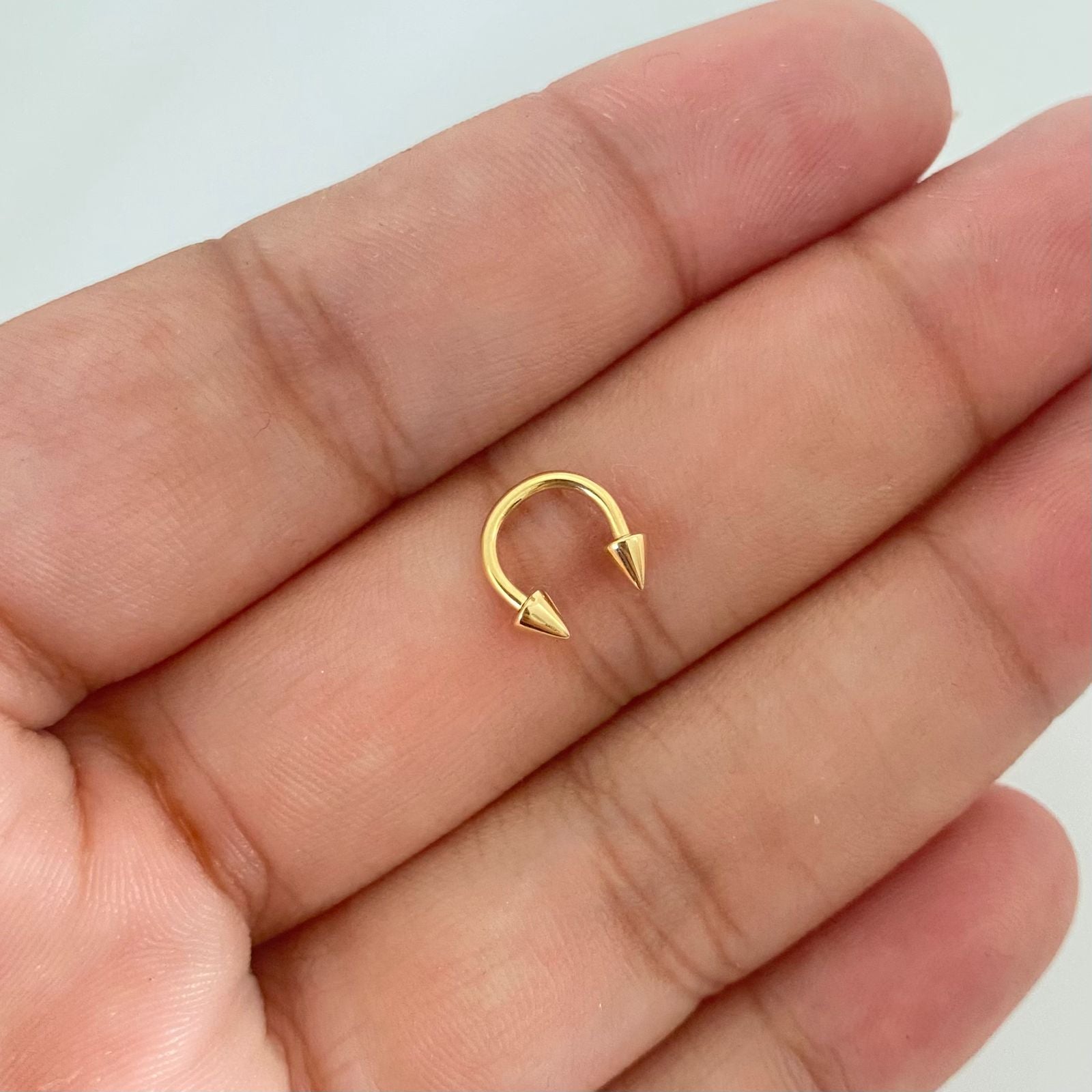 Piercing aro helix ( joya ) Oro amarillo 18k 0,5 Gr
