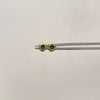 Topos Circon Verde Oro amarillo 18k 0,4 Gr / 2,9 mm