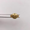 Anillo brujula circones blancos Oro amarillo 18k / Talla 9 1/2 / 7,55 Gr / 4,76 mm