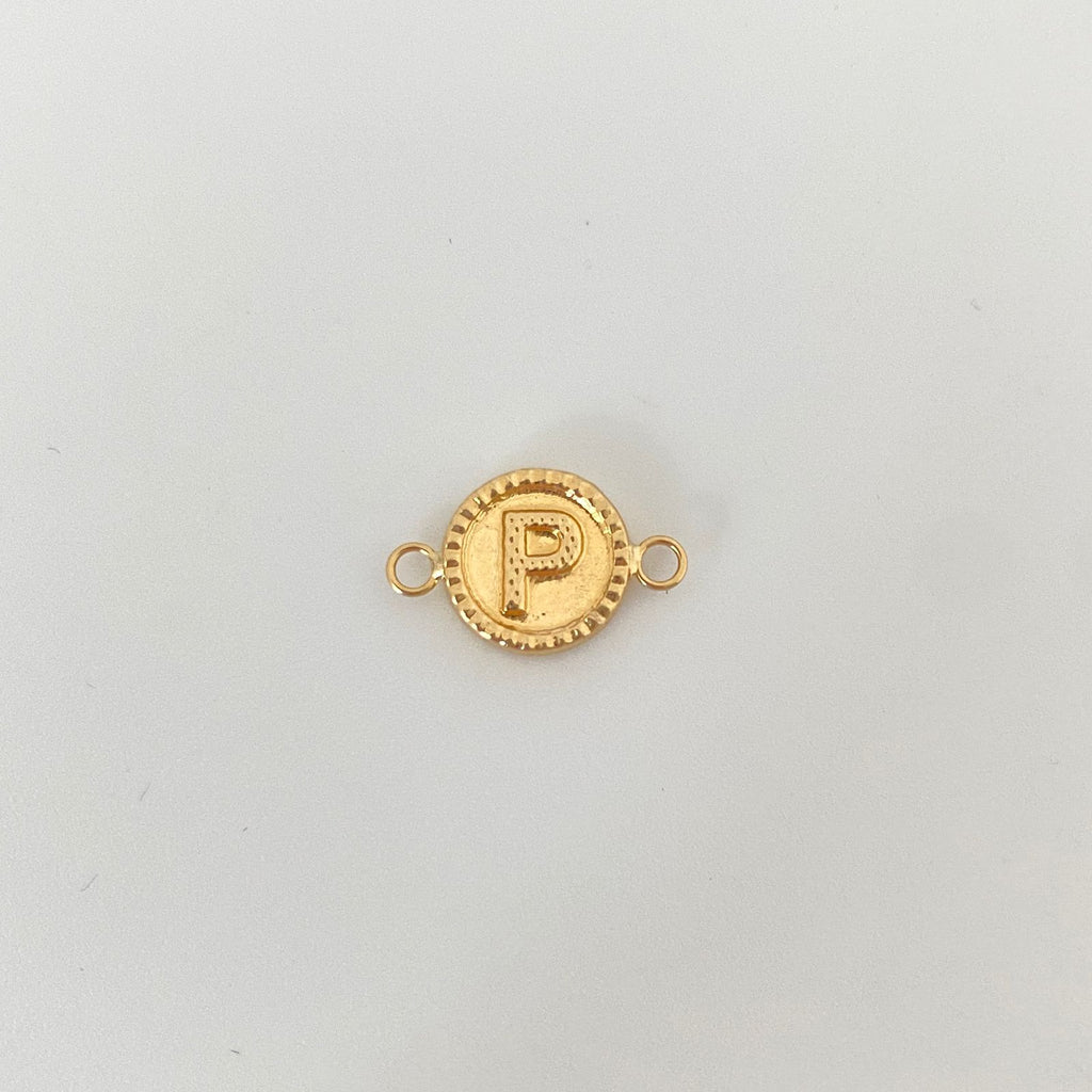 Herraje letra P Oro amarillo 18k 0,65 Gr / 1,5 Cm