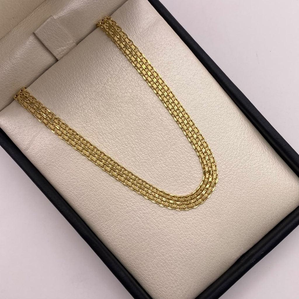 Pulso It China Oro amarillo 18k +1 / 5,65 Gr / 4,8 mm / 19,7 Cm