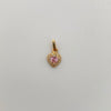 Dije Corazon Casting Rosa Oro amarillo 18k 0,8 Gr / 7,6 mm / 1,5 Cm