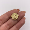 Herraje San benito Oro amarillo 18k 0,9 Gr / 2 Cm