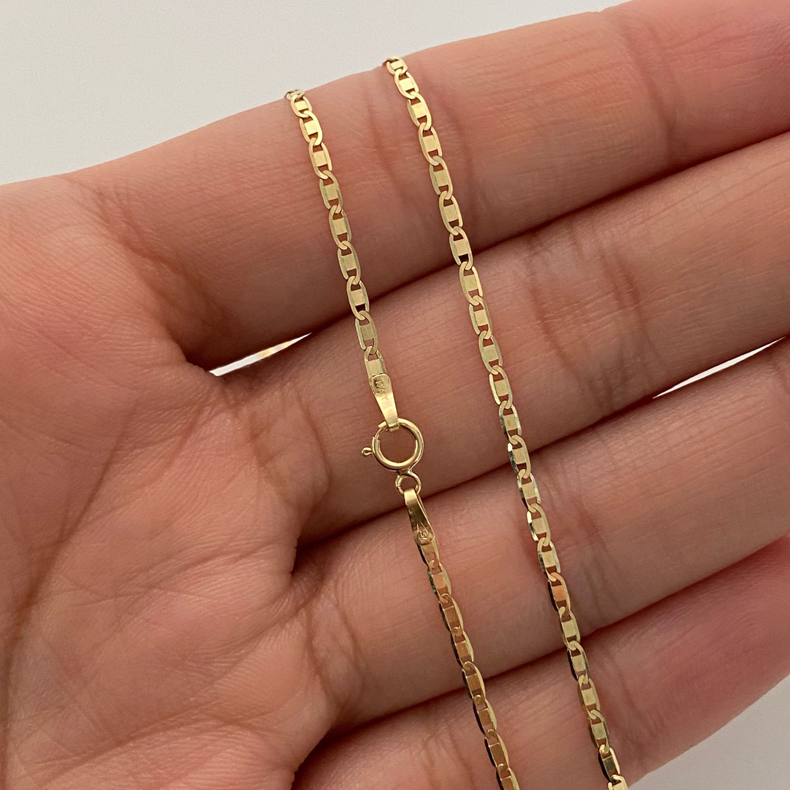 Cadena It Plana Lisa Oro amarillo 18k 2,1 Gr / 1,4 mm / 50 Cm