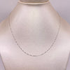 Cadena It Veneciana Oro blanco 18k +2 / 1,15 Gr / 0,5 mm / 50 Cm