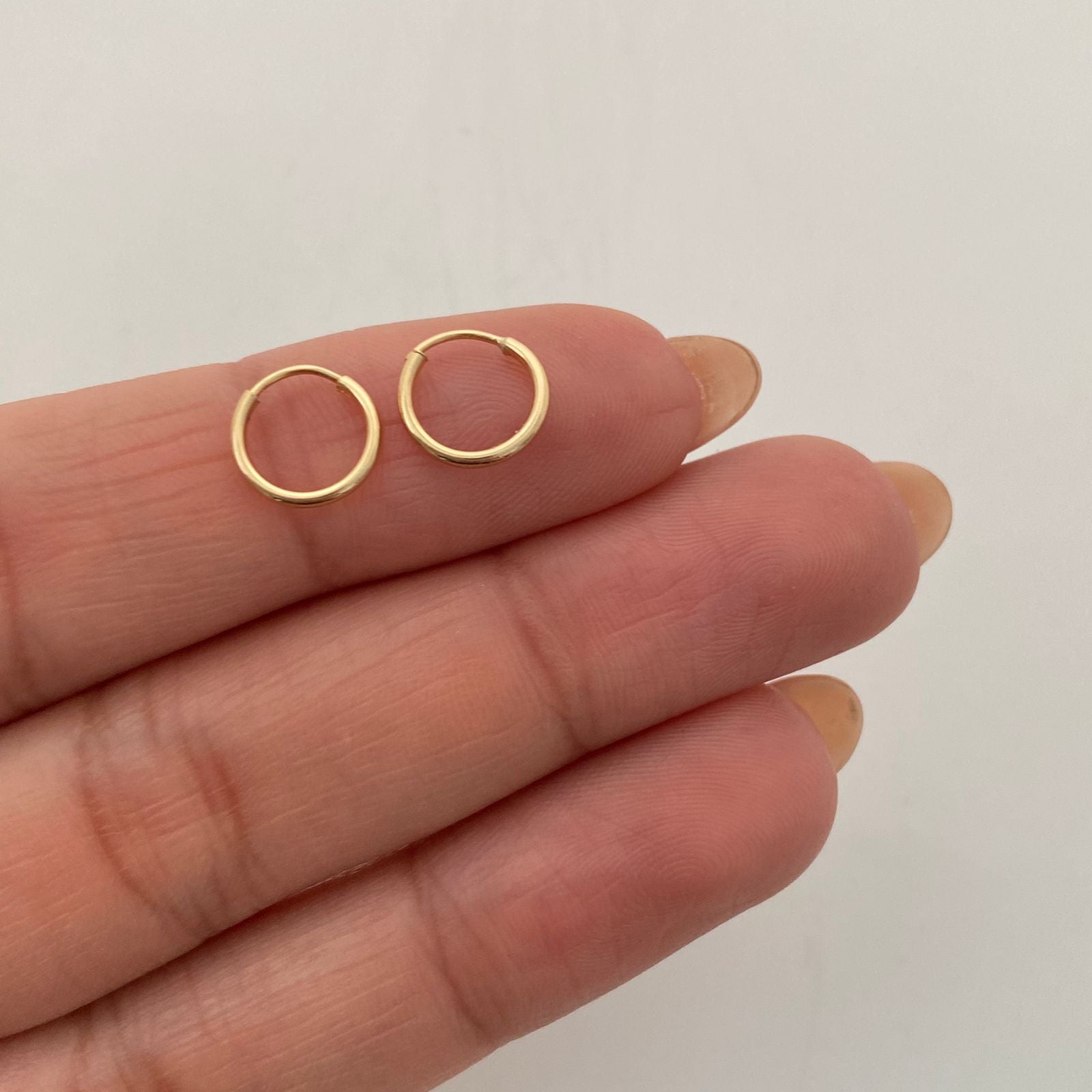 Candonga Mini Imperdible Oro amarillo 18k 0,35 Gr / 0,8 Cm